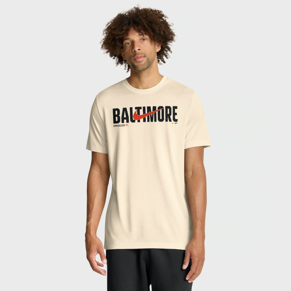 Baltimore Orioles Nike Swoosh Legend Dri-FIT T-Shirt - Cream T-shirts
