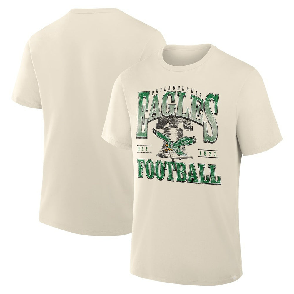 Philadelphia Eagles Team Archives T-Shirt - Cream T-shirts