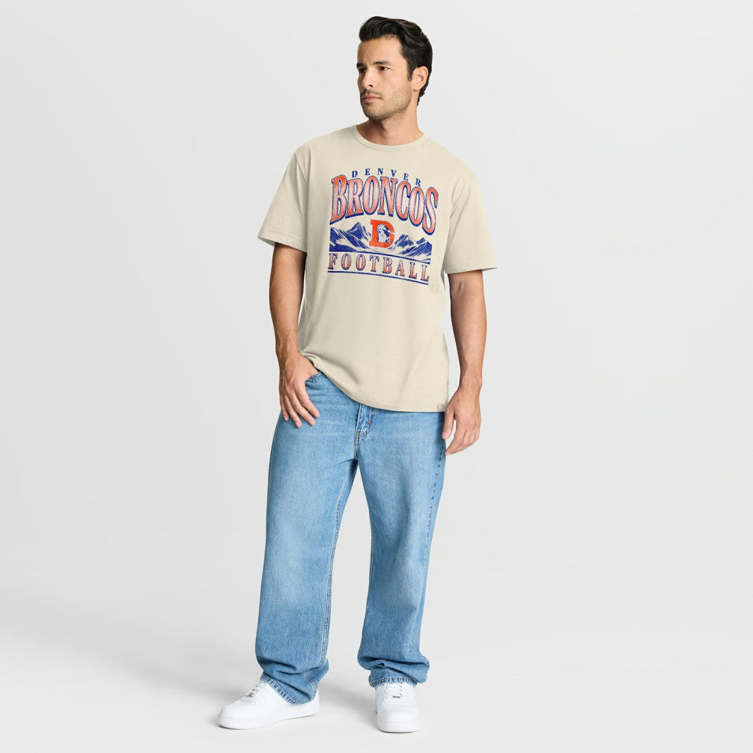 Denver Broncos Team Archives T-Shirt - Cream T-shirts