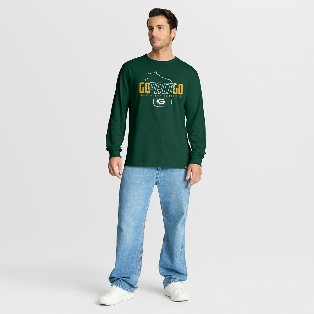 Green Bay Packers Homeward Bound Long Sleeve T-Shirt - Green T-shirts