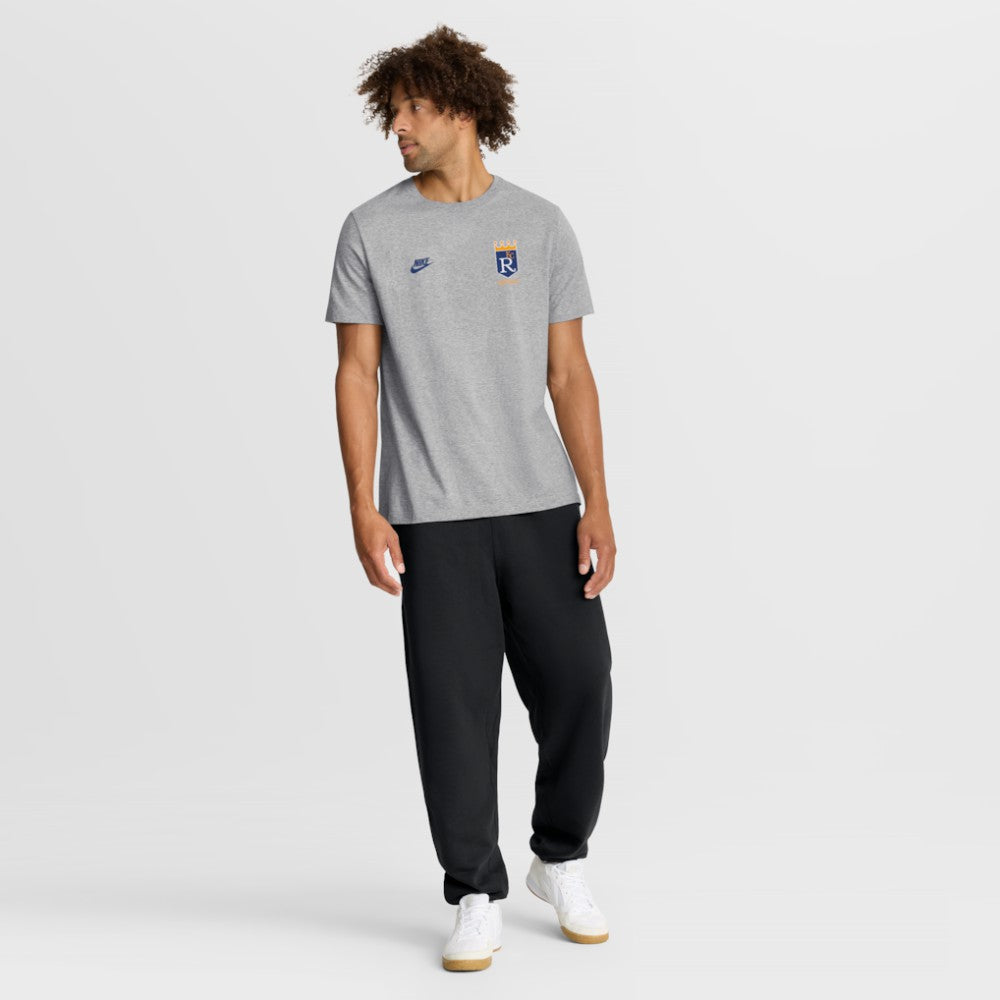Kansas City Royals Nike Cooperstown 2-Hit T-Shirt - Heather Gray T-shirts