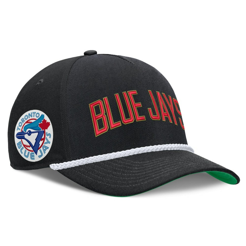Toronto Blue Jays Nike Cooperstown Collection Rise Adjustable Hat - Black Hats