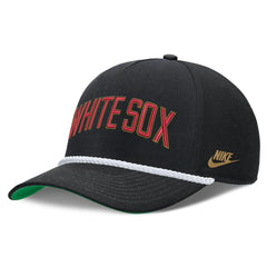 Chicago White Sox Nike Cooperstown Collection Rise Adjustable Hat - Black Hats