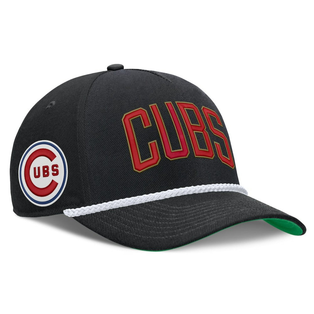 Chicago Cubs Nike Cooperstown Collection Rise Adjustable Hat - Black Hats