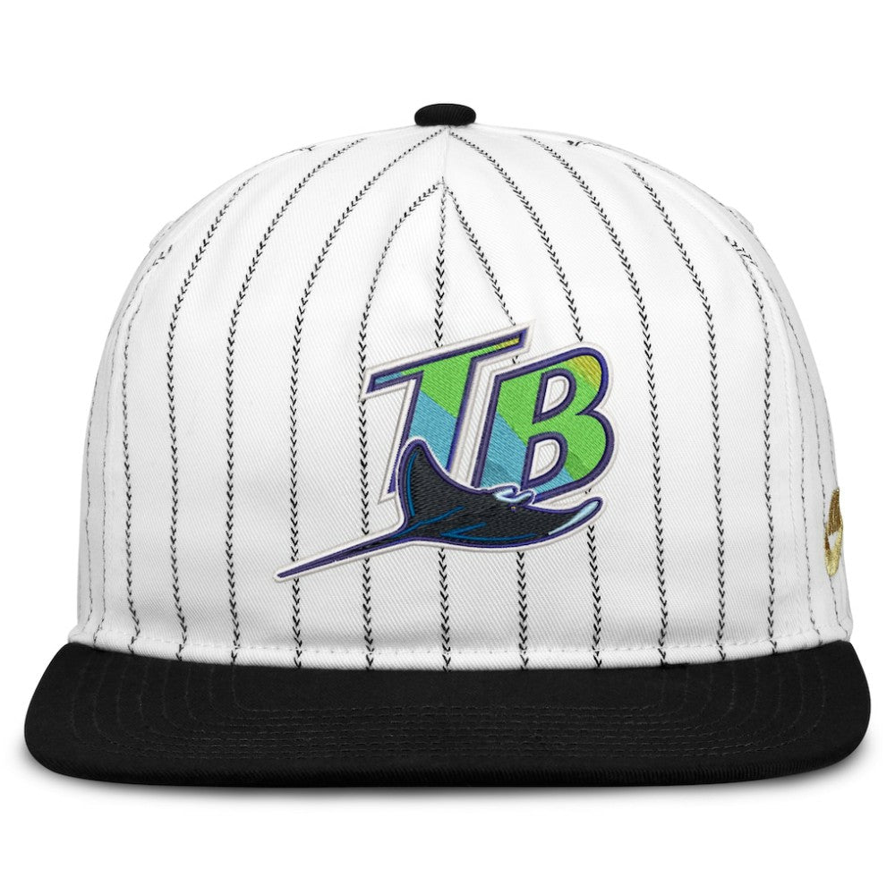 Tampa Bay Rays Nike Cooperstown Collection Pro Adjustable Hat - White/Black Hats