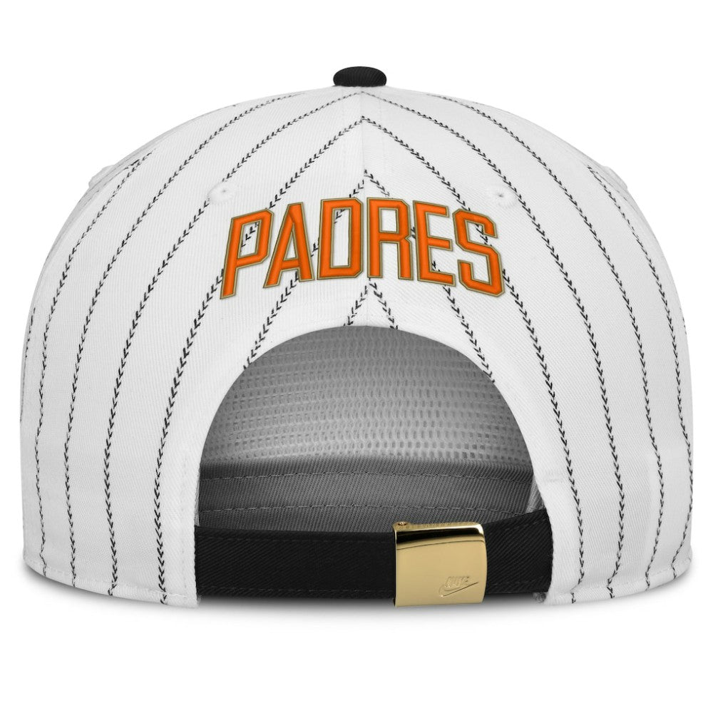 San Diego Padres Nike Cooperstown Collection Pro Adjustable Hat - White/Black Hats