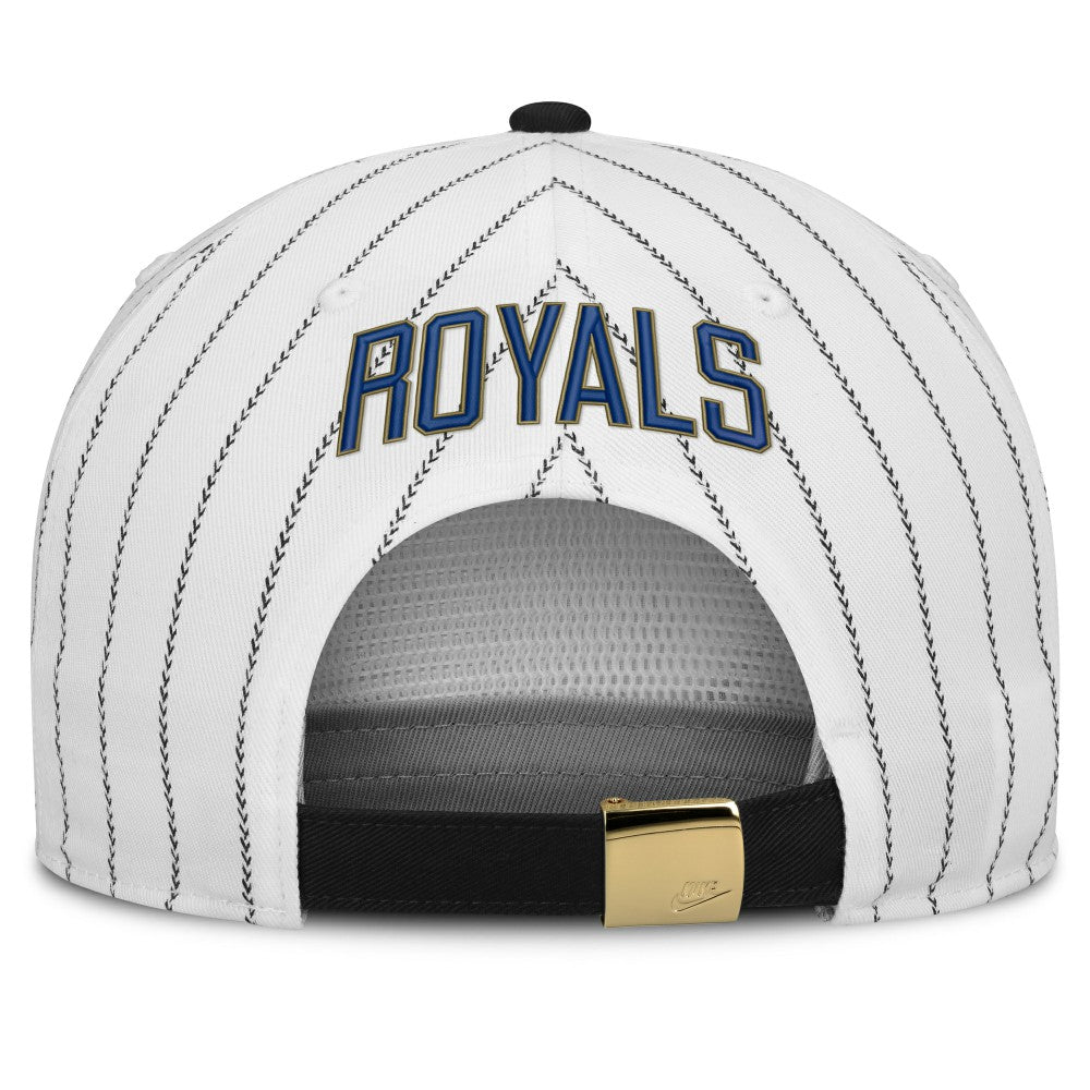 Kansas City Royals Nike Cooperstown Collection Pro Adjustable Hat - White/Black Hats