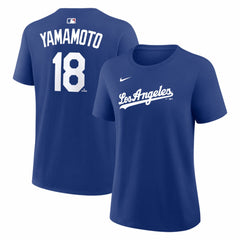 Yoshinobu Yamamoto Los Angeles Dodgers Nike Women's Alternate Name & Number T-Shirt - Royal T-shirts