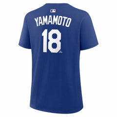 Yoshinobu Yamamoto Los Angeles Dodgers Nike Women's Alternate Name & Number T-Shirt - Royal T-shirts