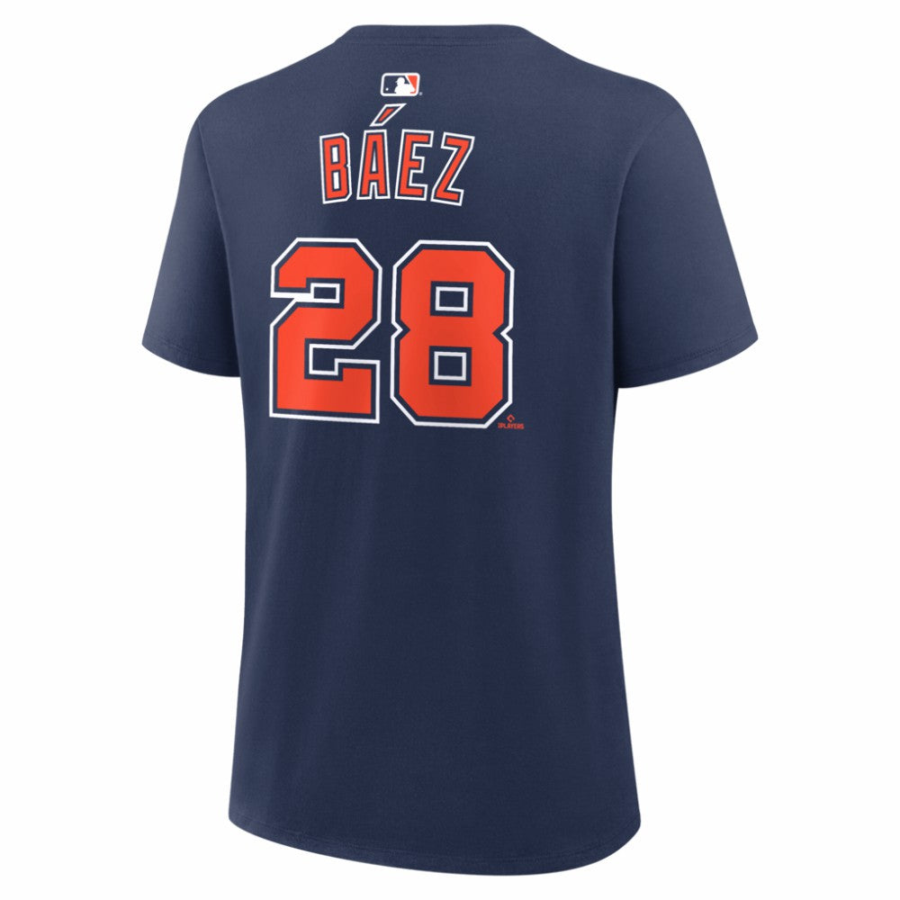 Javier Báez Detroit Tigers Nike Women's Alternate Name & Number T-Shirt - Navy T-shirts