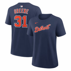 Riley Greene Detroit Tigers Nike Women's Alternate Name & Number T-Shirt - Navy T-shirts