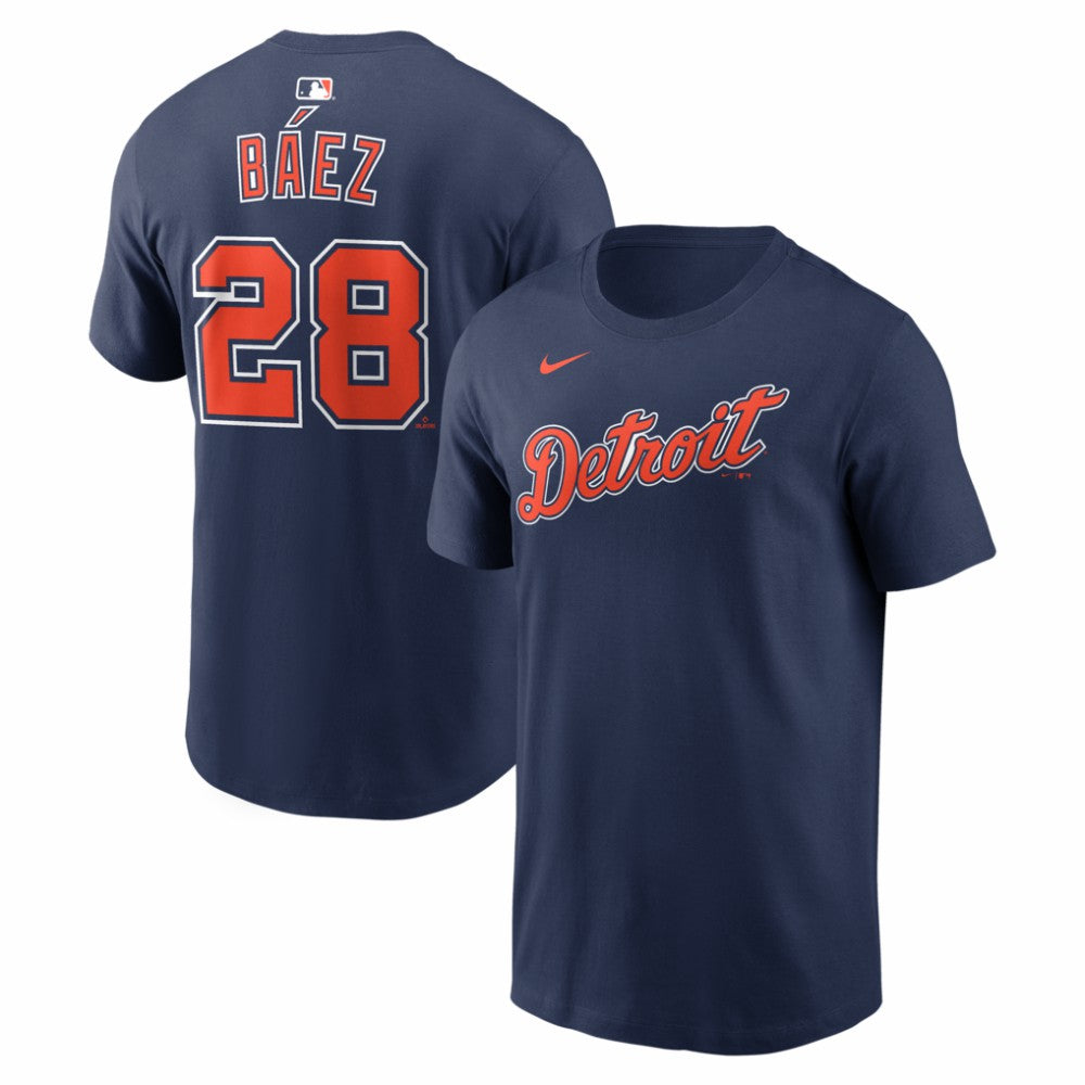 Javier Báez Detroit Tigers Nike Alternate Name & Number T-Shirt - Navy T-shirts