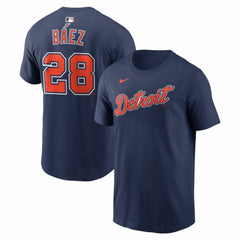 Javier Báez Detroit Tigers Nike Alternate Name & Number T-Shirt - Navy T-shirts