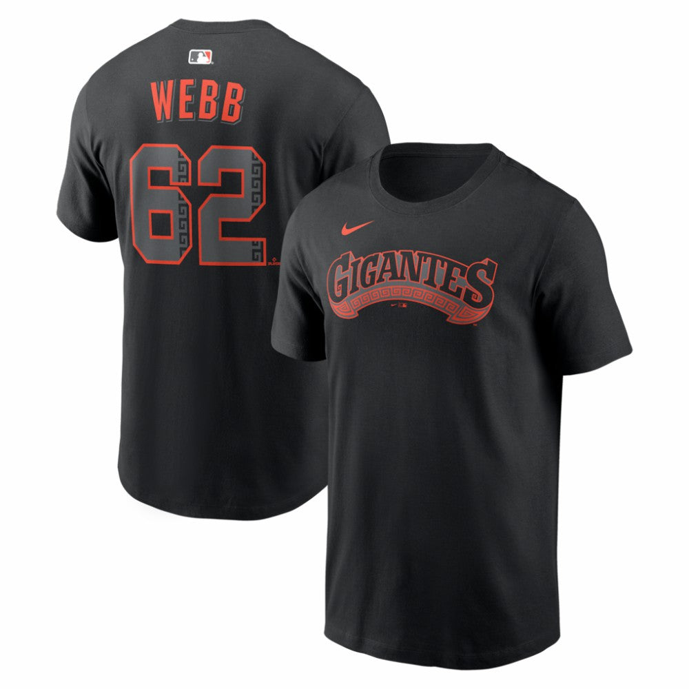 Logan Webb San Francisco Giants Nike Alternate Name & Number T-Shirt - Black T-shirts