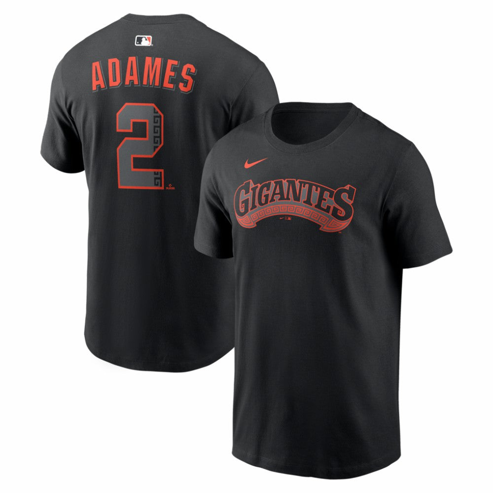 Willy Adames San Francisco Giants Nike Alternate Name & Number T-Shirt - Black T-shirts