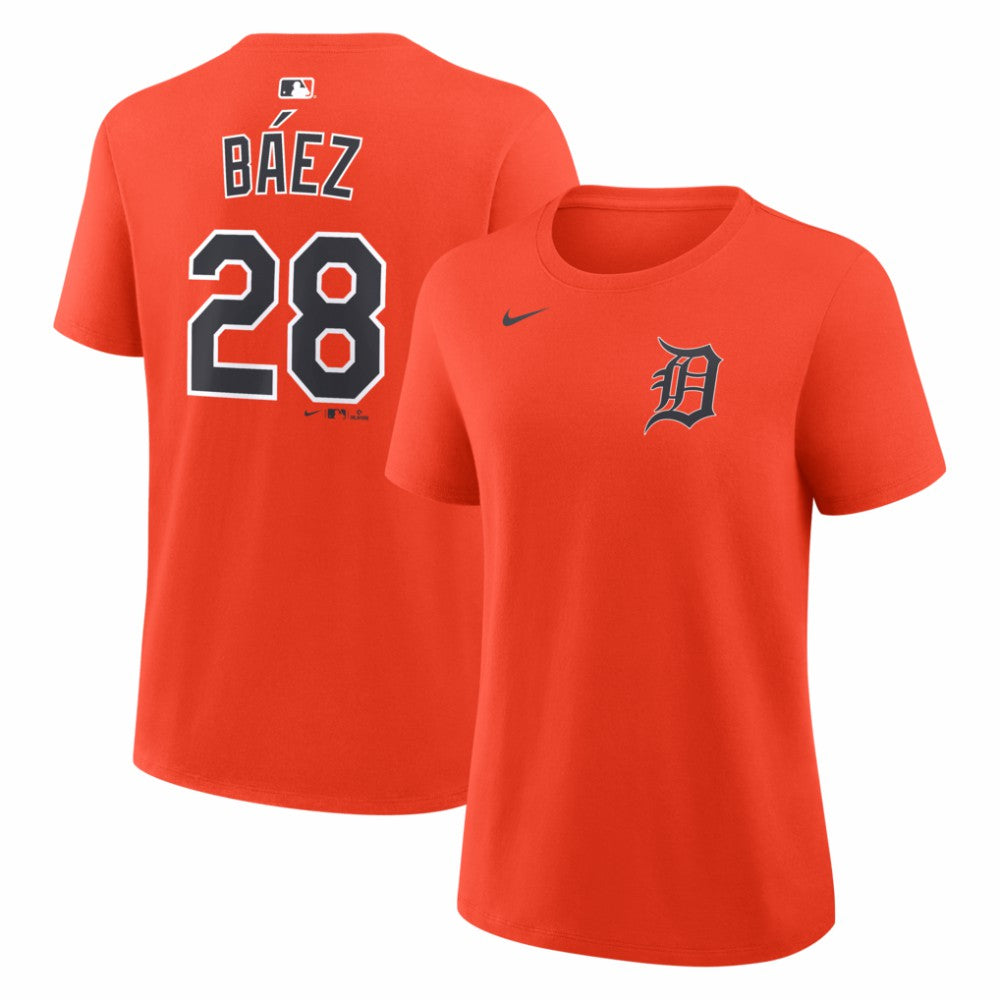 Javier Báez Detroit Tigers Nike Women's Name & Number T-Shirt - Orange T-shirts