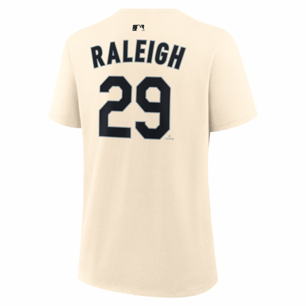 Cal Raleigh Seattle Mariners Nike Women's Name & Number T-Shirt - Natural T-shirts