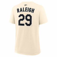 Cal Raleigh Seattle Mariners Nike Women's Name & Number T-Shirt - Natural T-shirts