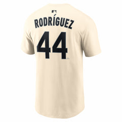Julio Rodríguez Seattle Mariners Nike Name & Number T-Shirt - Natural T-shirts