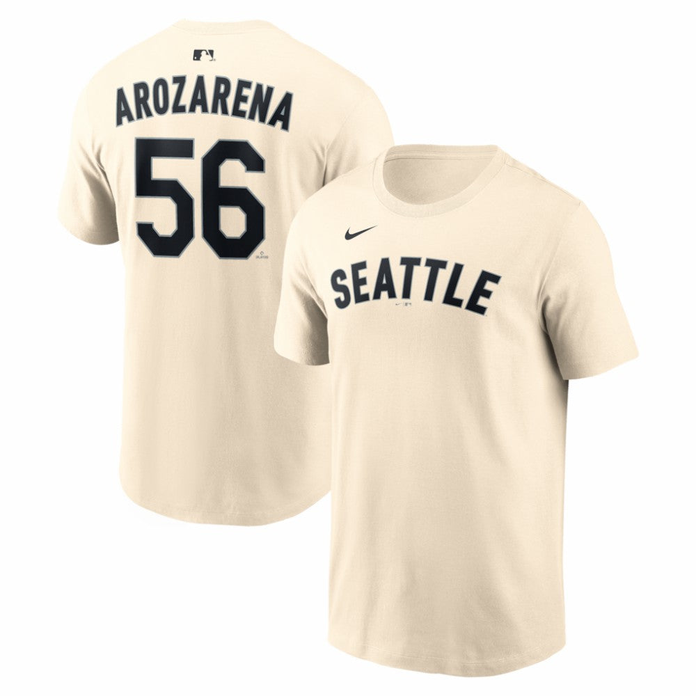 Randy Arozarena Seattle Mariners Nike Name & Number T-Shirt - Natural T-shirts