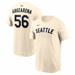 Randy Arozarena Seattle Mariners Nike Name & Number T-Shirt - Natural T-shirts