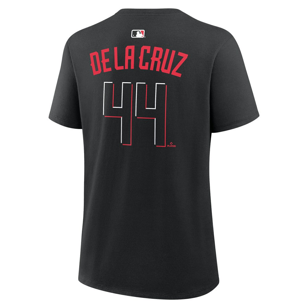 Elly De La Cruz Cincinnati Reds Nike Women's Name & Number T-Shirt - Black T-shirts