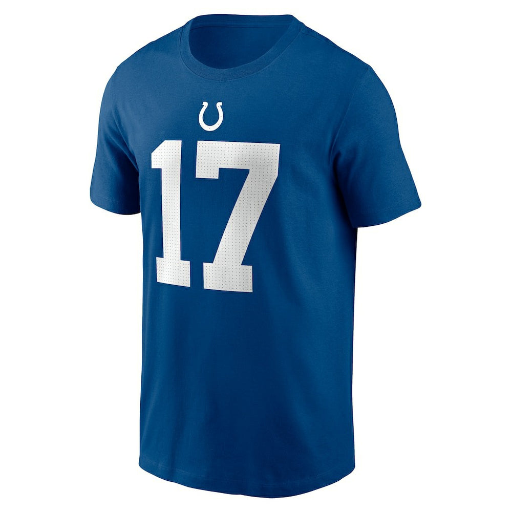 Daniel Jones Indianapolis Colts Name & Number T-Shirt - Royal T-shirts