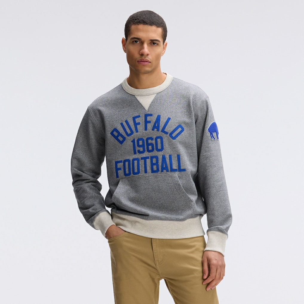 Buffalo Bills IconicFleece Pocket Sweatshirt - Athletic Heather Gray Sweatshirts