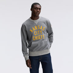 Kansas City Chiefs IconicFleece Pocket Sweatshirt - Athletic Heather Gray Sweatshirts