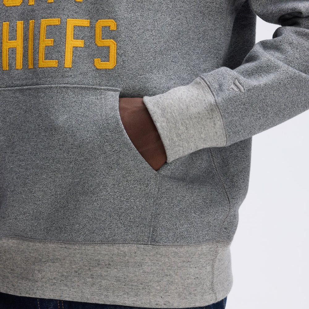 Kansas City Chiefs IconicFleece Pocket Sweatshirt - Athletic Heather Gray Sweatshirts