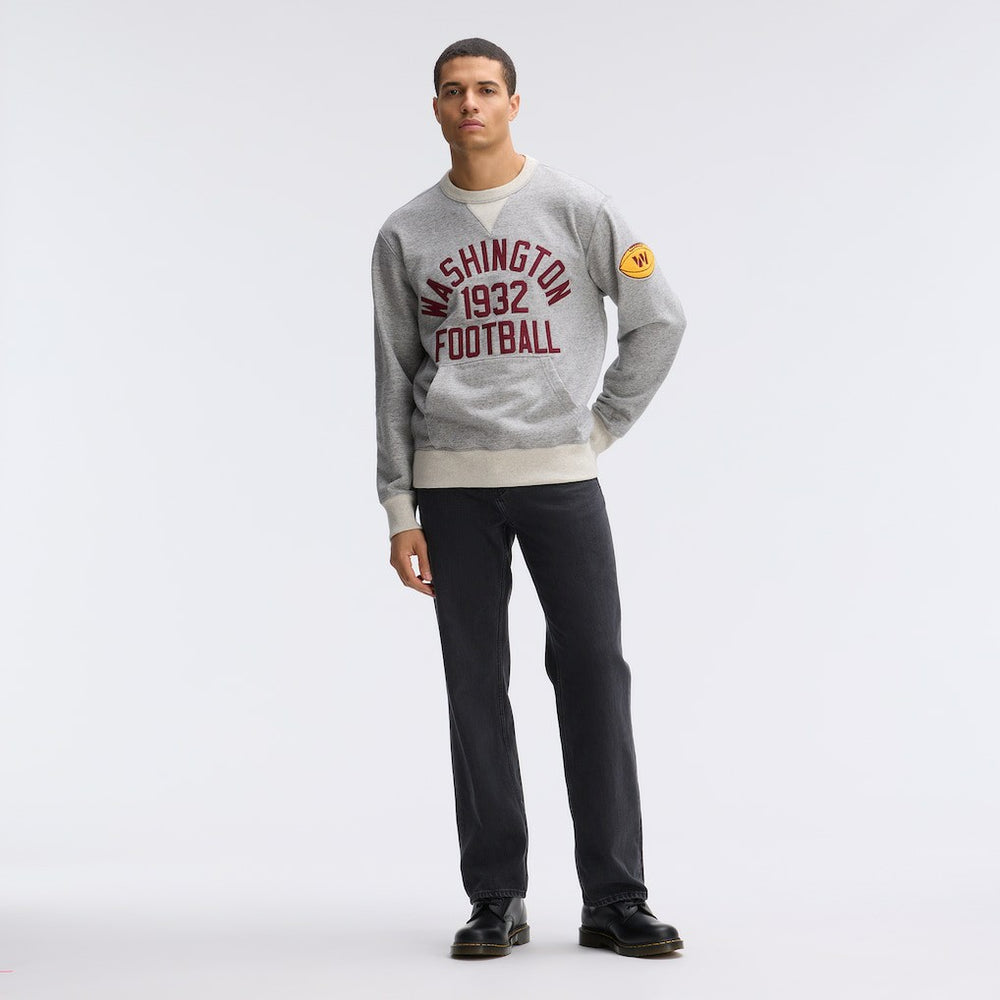 Washington Commanders IconicFleece Pocket Sweatshirt - Heather Gray Sweatshirts
