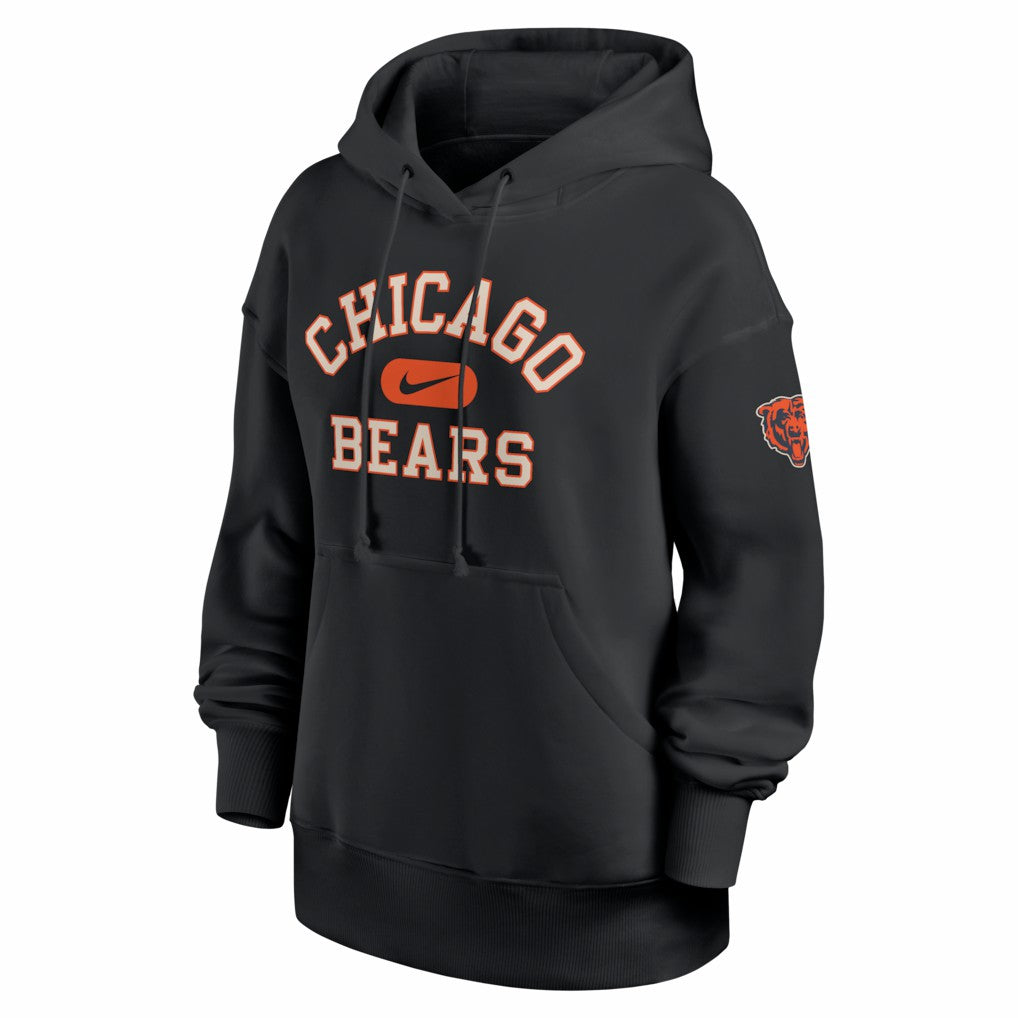 Chicago Bears Women's Oversized Legacy Phoenix Hoodie - Black Hoodies
