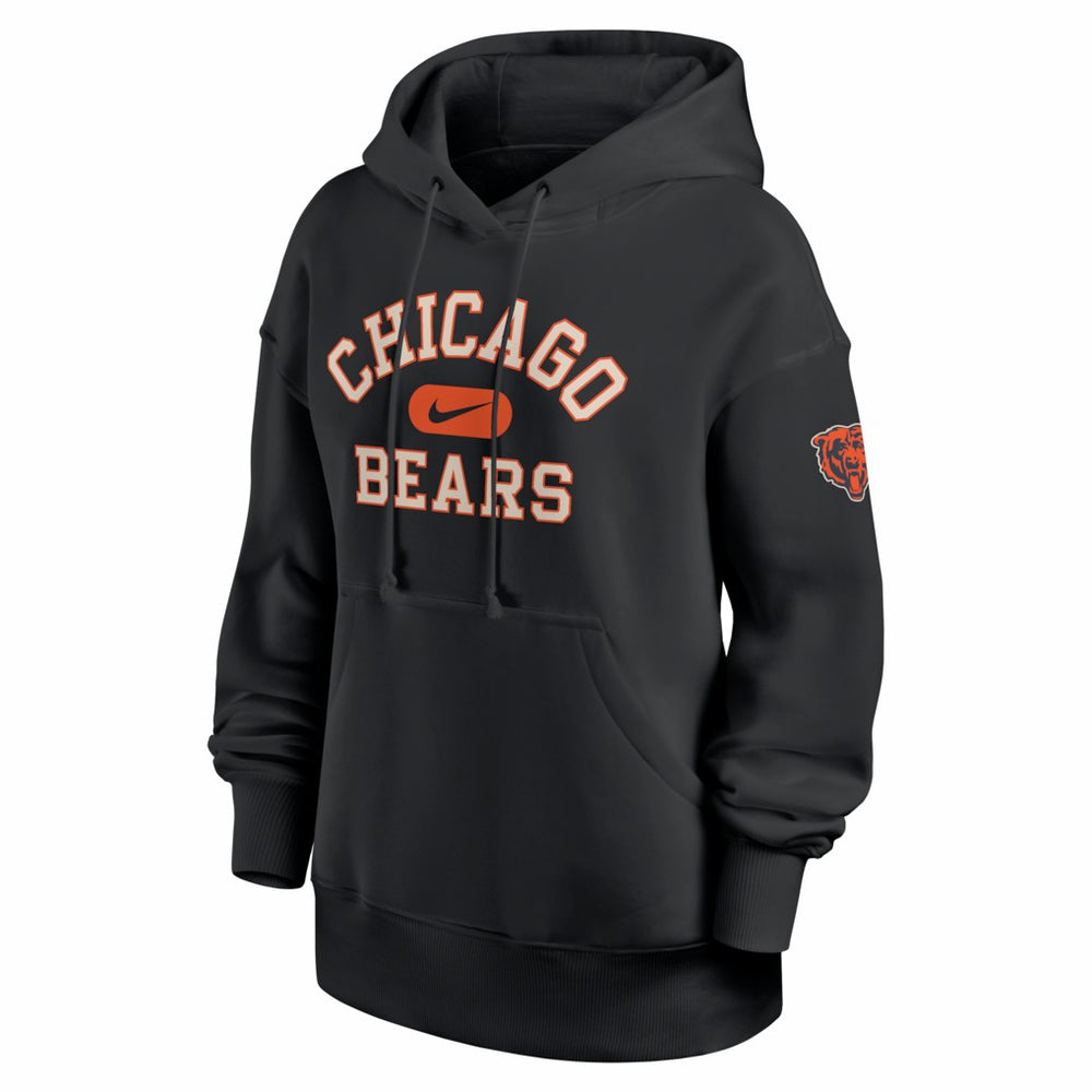 Chicago Bears Women's Oversized Legacy Phoenix Hoodie - Black Hoodies