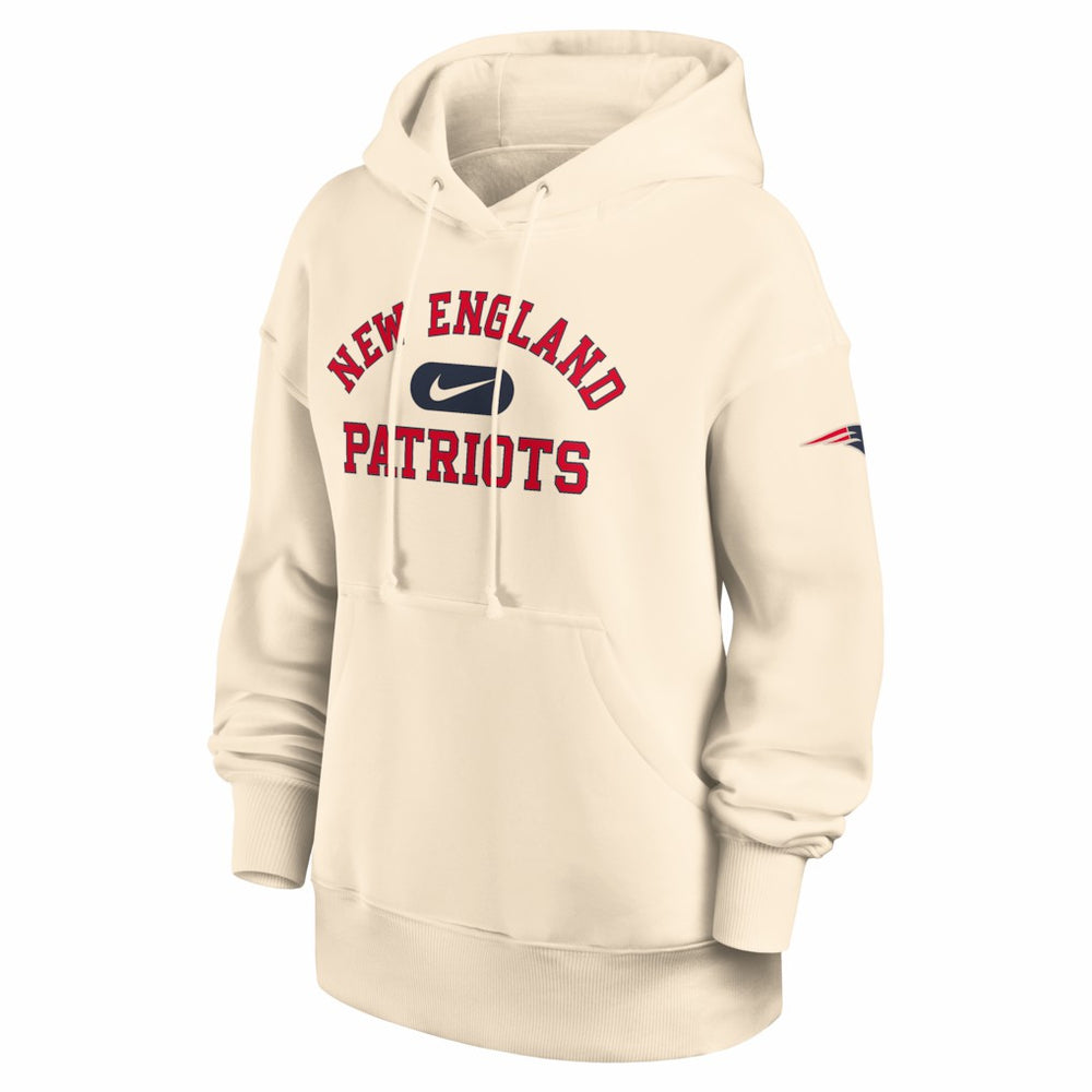 New England Patriots Women's Oversized Legacy Phoenix Hoodie - Natural Hoodies