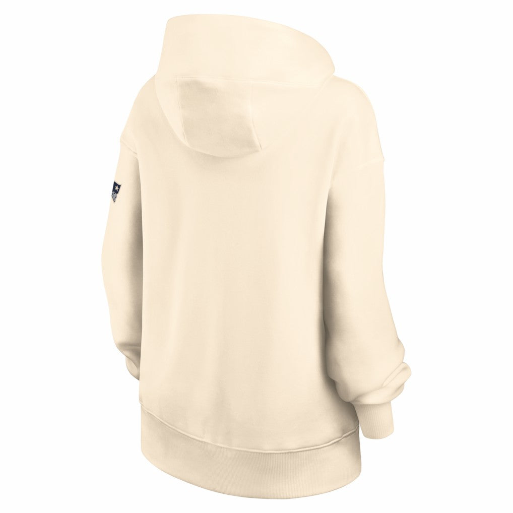 New England Patriots Women's Oversized Legacy Phoenix Hoodie - Natural Hoodies