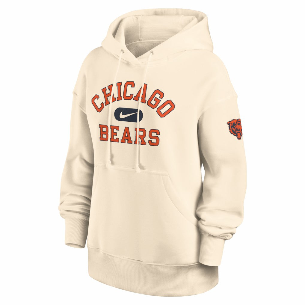 Chicago Bears Women's Oversized Legacy Phoenix Hoodie - Natural Hoodies