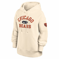 Chicago Bears Women's Oversized Legacy Phoenix Hoodie - Natural Hoodies