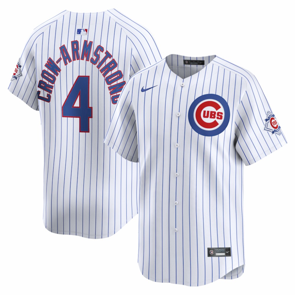 Pete Crow-Armstrong Chicago Cubs Nike 150th Anniversary Limited Jersey - White Jerseys