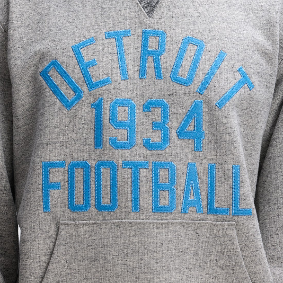 Detroit Lions IconicFleece Pocket Sweatshirt - Heather Gray Sweatshirts