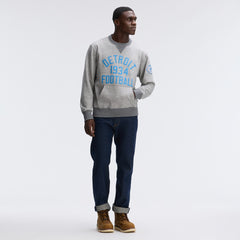 Detroit Lions IconicFleece Pocket Sweatshirt - Heather Gray Sweatshirts