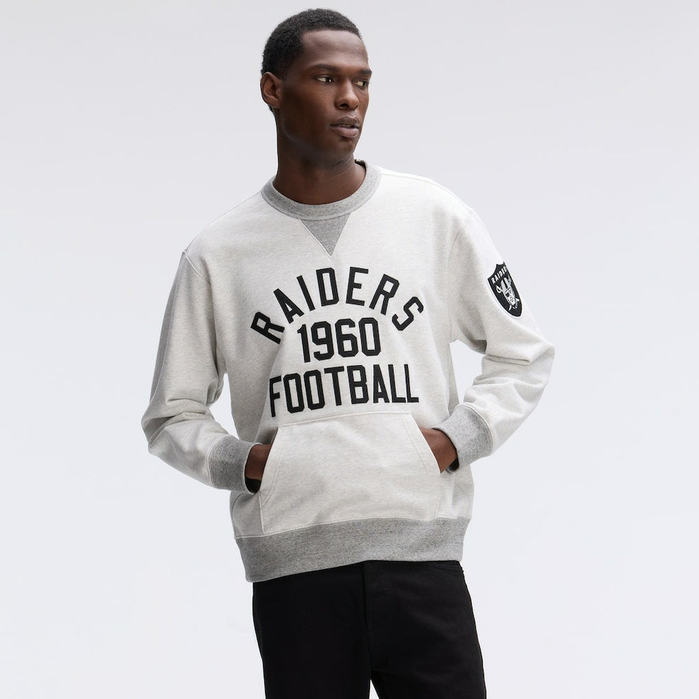 Las Vegas Raiders IconicFleece Pocket Sweatshirt - Heather Gray Sweatshirts