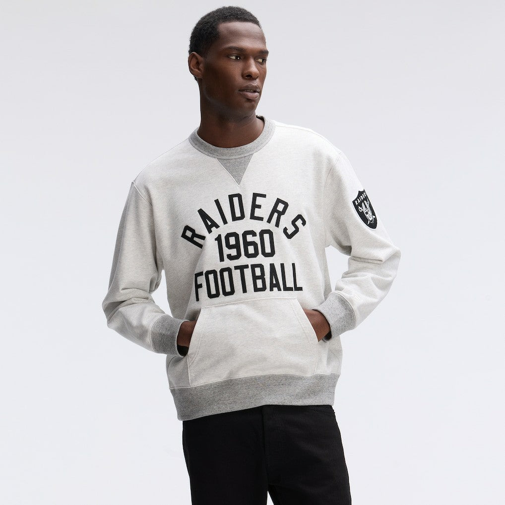 Las Vegas Raiders IconicFleece Pocket Sweatshirt - Heather Gray Sweatshirts