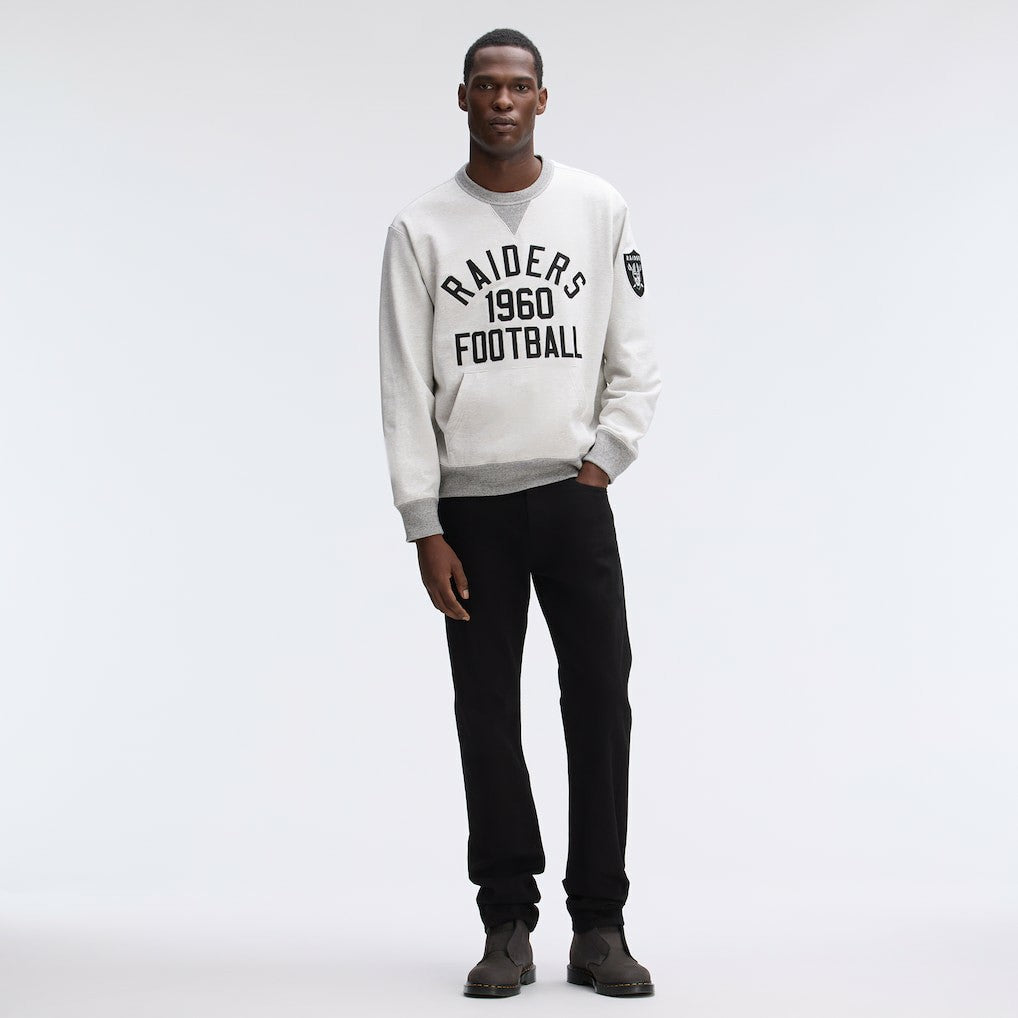 Las Vegas Raiders IconicFleece Pocket Sweatshirt - Heather Gray Sweatshirts