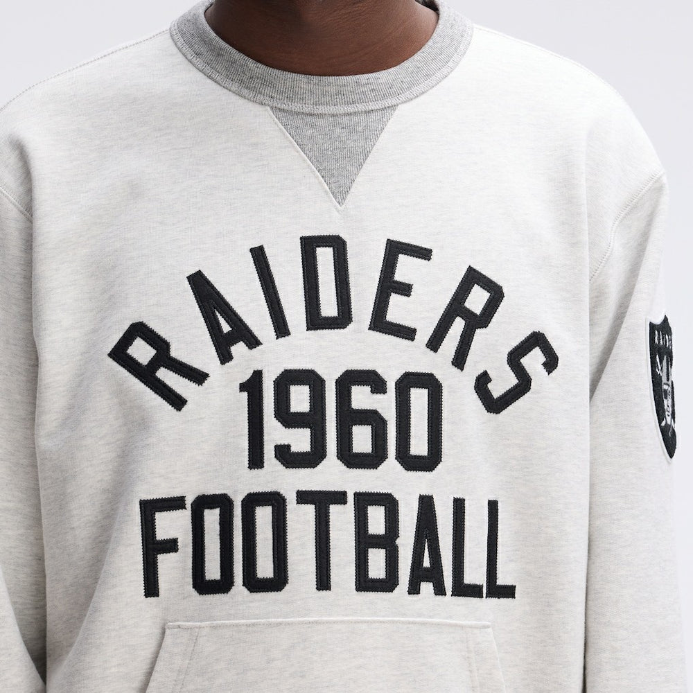 Las Vegas Raiders IconicFleece Pocket Sweatshirt - Heather Gray Sweatshirts