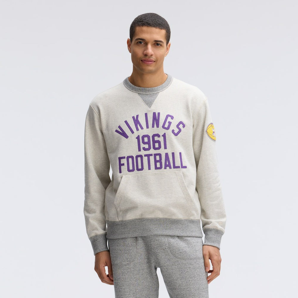 Minnesota Vikings IconicFleece Pocket Sweatshirt - Oatmeal Sweatshirts