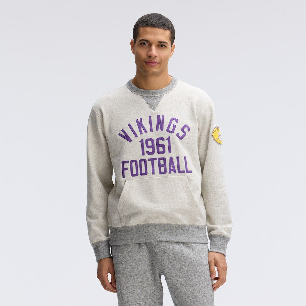 Minnesota Vikings IconicFleece Pocket Sweatshirt - Oatmeal Sweatshirts