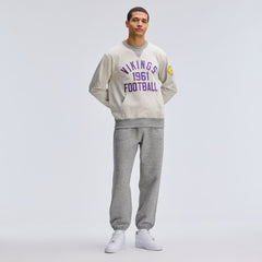 Minnesota Vikings IconicFleece Pocket Sweatshirt - Oatmeal Sweatshirts