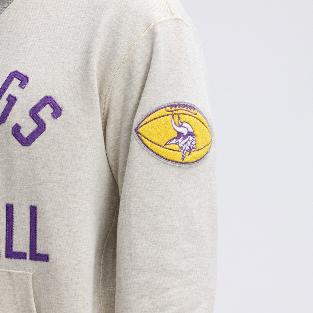 Minnesota Vikings IconicFleece Pocket Sweatshirt - Oatmeal Sweatshirts