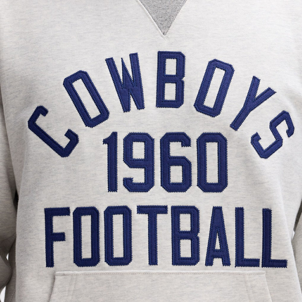Dallas Cowboys IconicFleece Pocket Sweatshirt - Heather Gray Sweatshirts