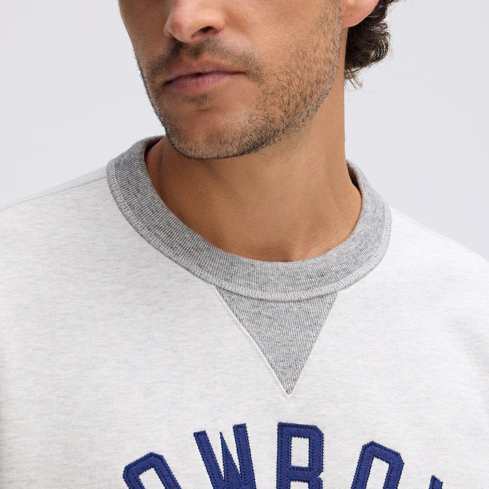 Dallas Cowboys IconicFleece Pocket Sweatshirt - Heather Gray Sweatshirts